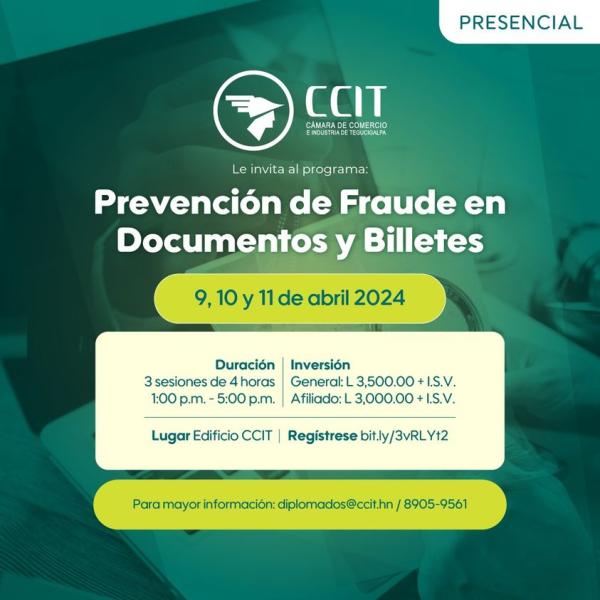 Programa: Prevención de Fraude en documentos y billetes 