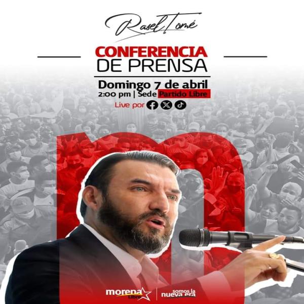 Conferencia de prensa: Movimiento Morena/ Libre 