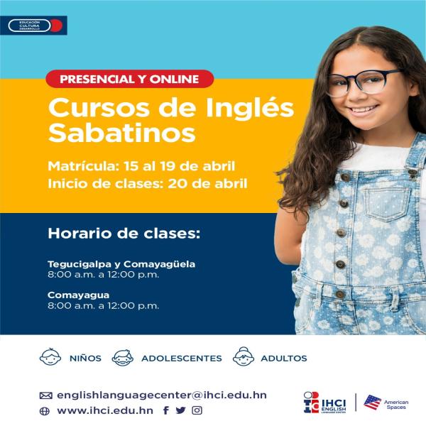Cursos de Inglés sabatinos - Modalidad: Presencial/Online