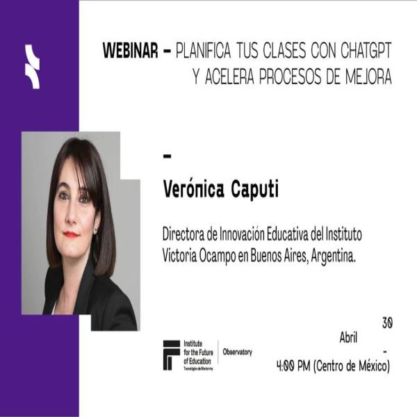 Webinar: Planifica tus clases de ChatGPT y acelera procesos de mejora 