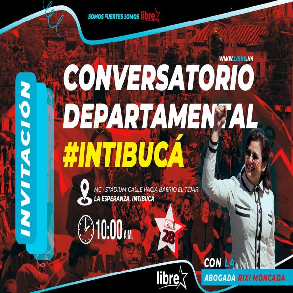 Conversatorio con Rixi Moncada en Intibucá 