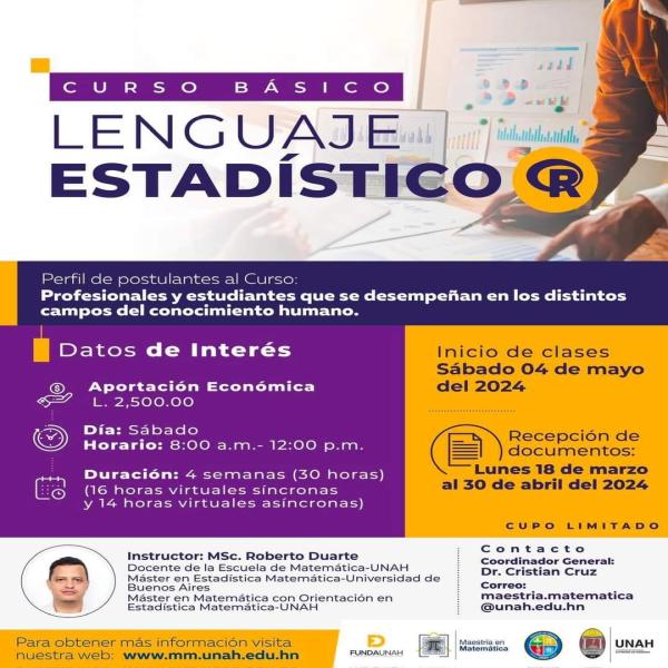 Curso básico: Lenguaje Estadístico 