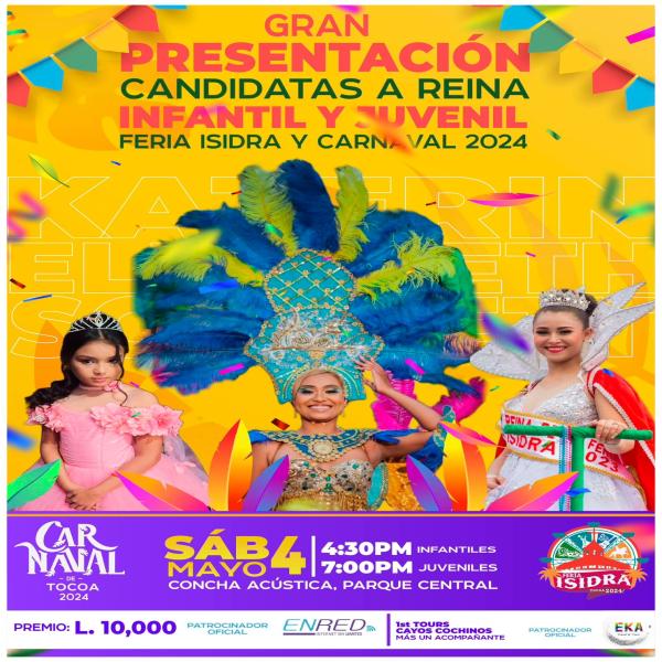 Carnaval de Tocoa: Presentación de las Candidatas a Reinas de la Feria Isidra 2024