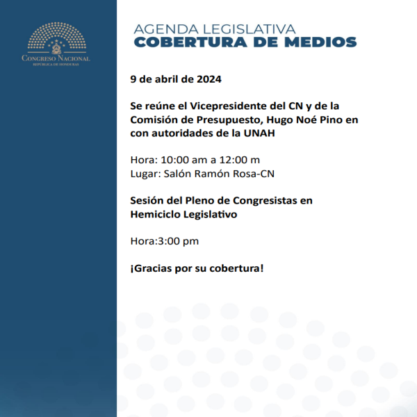 Congreso Nacional: Reunión Comisión de Presupuesto y autoridades de la UNAH 