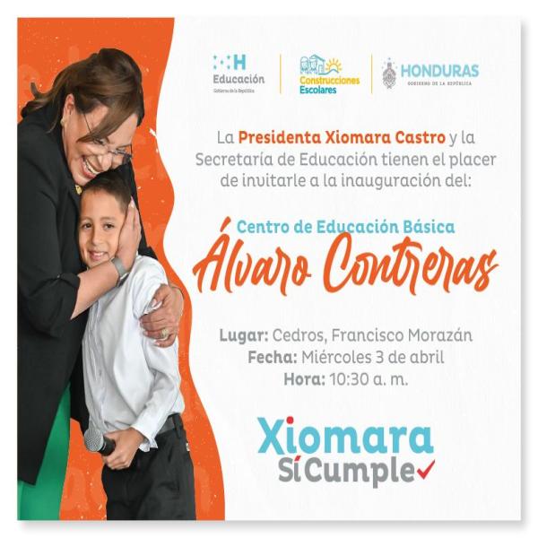 Cobertura de prensa: Inauguración del Centro de Educación “Básica Álvaro Contreras”