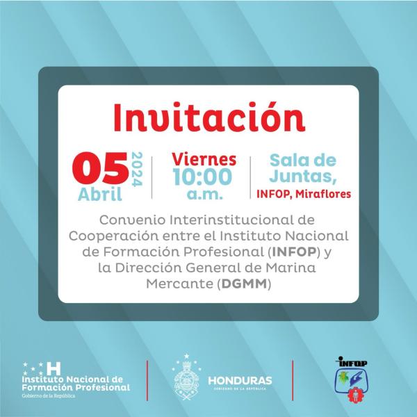 Convenio interinstitucional de cooperación entre el INFOP y la DGMM