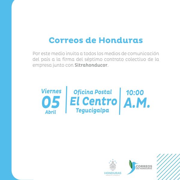 Firma del séptimo contrato colectivo de la empresa junto con SITRAHONDUCOR