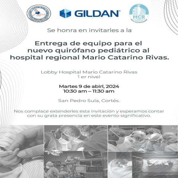 Entrega de equipo para nuevo quirófano pediátrico en el Mario Catarino Rivas 