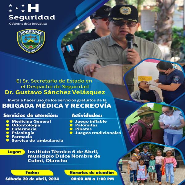 Brigada Médica y Recreovía – Culmí, Olancho 