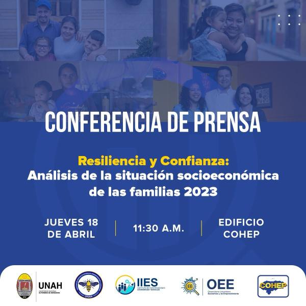 Conferencia de prensa: Resiliencia y Confianza: Análisis de la situación socioeconómica de las familias 2023 