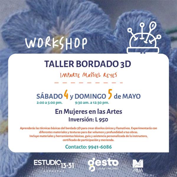 Taller de Bordado 3D