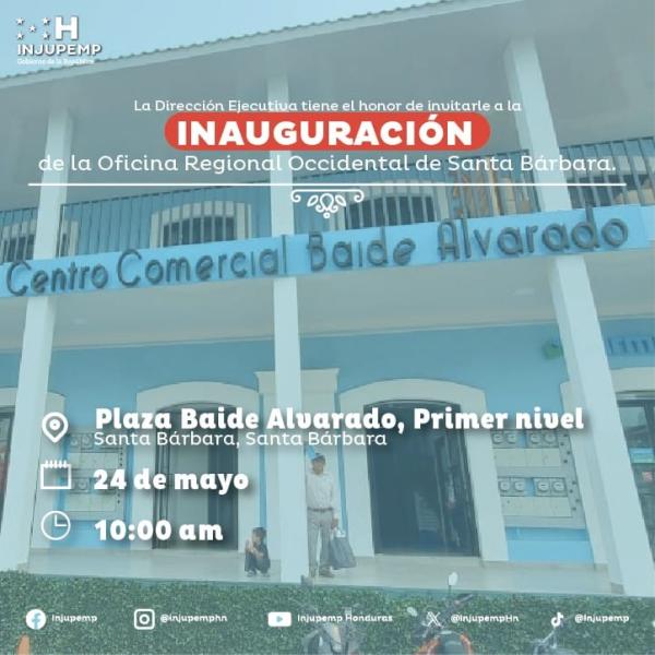 Inauguración oficina regional de INJUPEMP – Santa Bárbara 