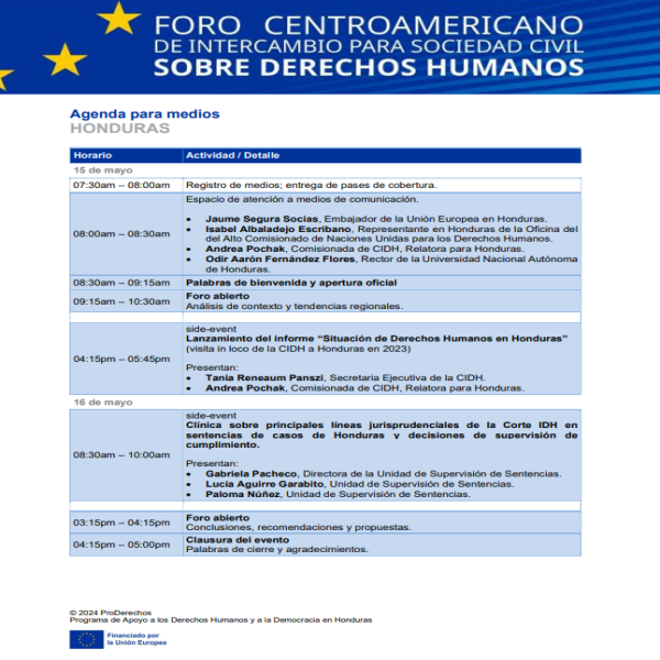 Foro Centroamericano sobre Derechos Humanos