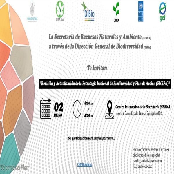 SERNA: Revisión y Actualización de la Estrategia Nacional de Biodiversidad y el plan de acción
