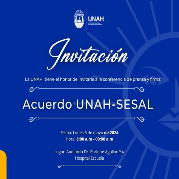 Firma de acuerdo UNAH – SESAL 