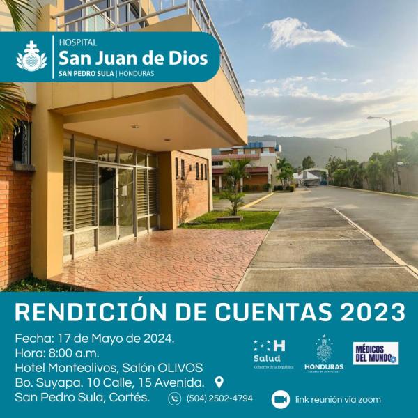 Hospital San Juan de Dios: Rendición de Cuentas 2023 