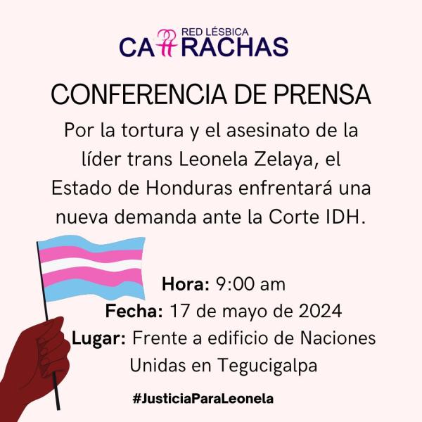 Nueva demanda ante la Corte IDH: Caso líder Trans Leonela Zelaya 