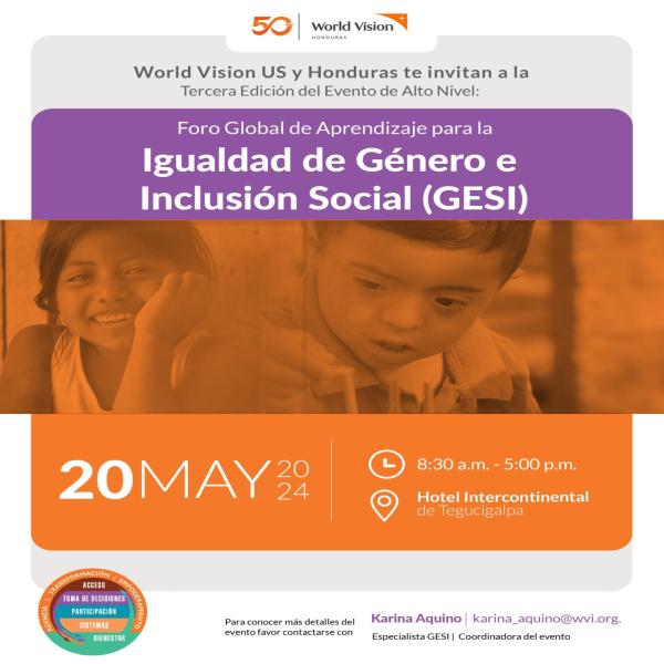 Foro Global de Aprendizaje para la igualdad de género e Inclusión Social 
