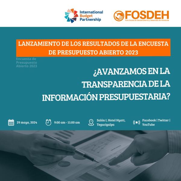 Lanzamiento de los Resultados de la Encuesta de Presupuesto Abierto 2023