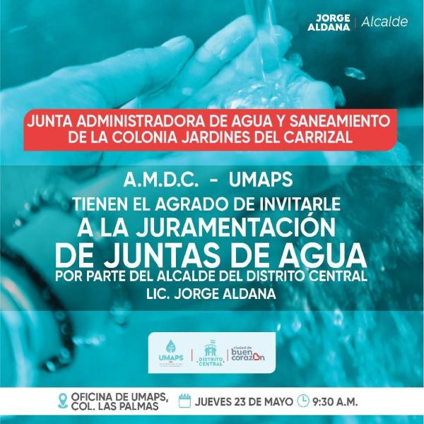 AMDC: juramentación de Juntas de Agua