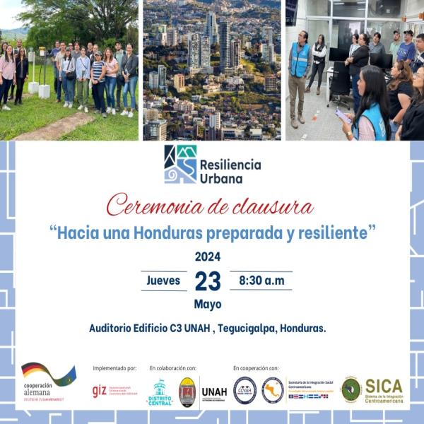 Ceremonia de Clausura “Hacia una Honduras preparada y resiliente”