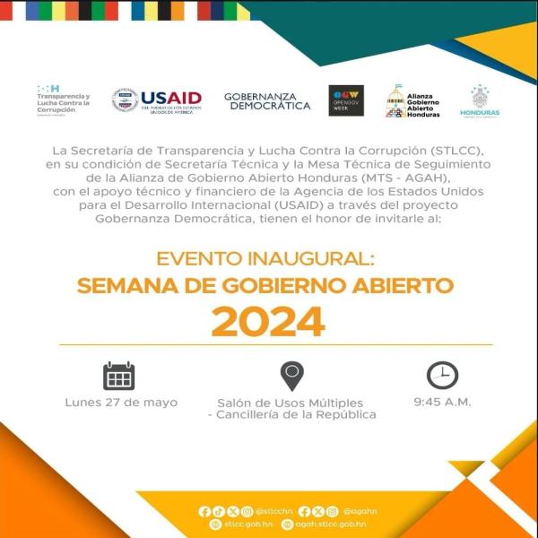 Evento Inaugural: Semana de Gobierno Abierto