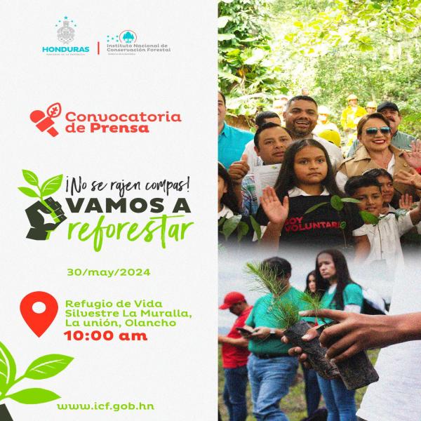 Lanzamiento de Campaña Nacional de Reforestación 2024: No se rajen compas ¡Vamos a reforestar!