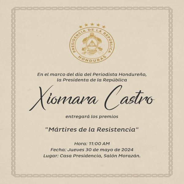 Entrega de los premios Periodísticos “Mártires de la Resistencia”