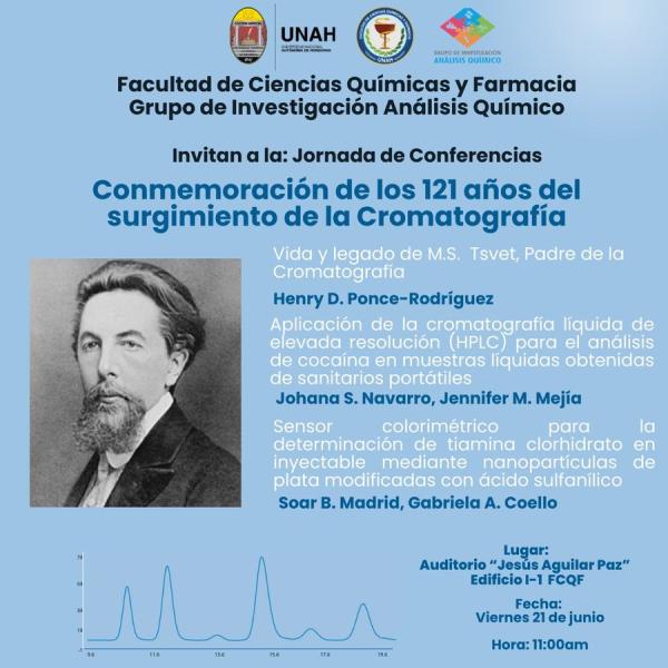 Jornada de conferencias: Conmemoración de los 121 años del surgimiento de la cromatografía