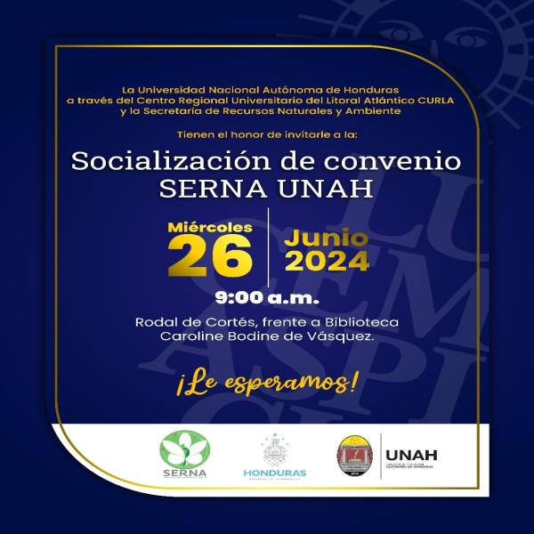 Socialización del convenio SERNA-UNAH
