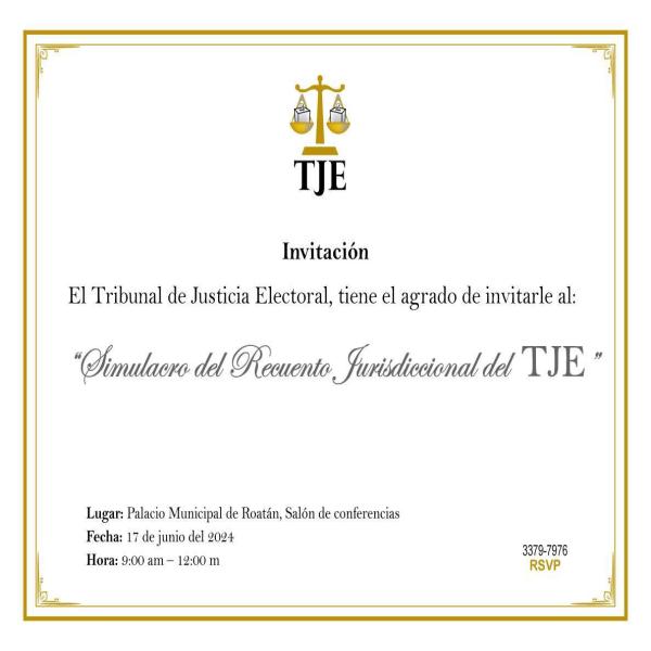 Simulacro: Recuento Jurisdiccional del TJE