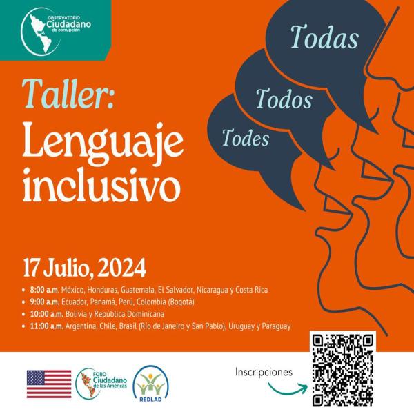Inscríbete en el Taller de Lenguaje Inclusivo