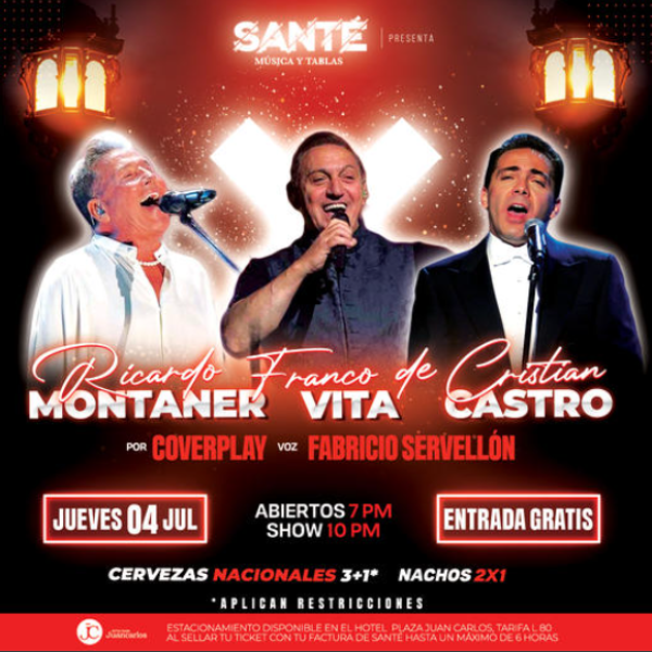 Especial a 3 estrellas de la música en español: Ricardo Montaner, Franco de Vita y Cristian Castro