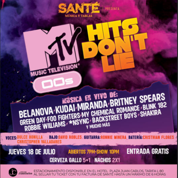 MTV 00'S Hits Don't Lie: Una nueva edición de este super show