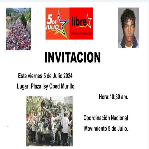 Conmemoración primer mártir de la resistencia contra el Golpe de Estado – Isy Odeb Murillo 