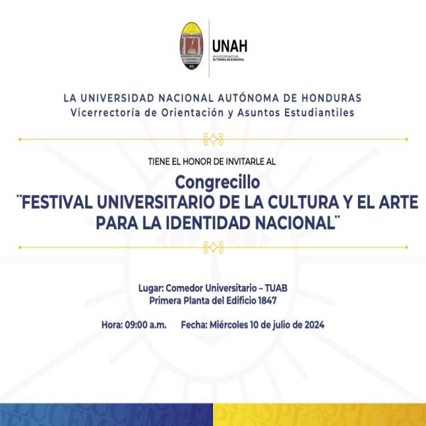 Congresillo del Festival Universitario de la Cultura y el Arte para la Identidad Nacional
