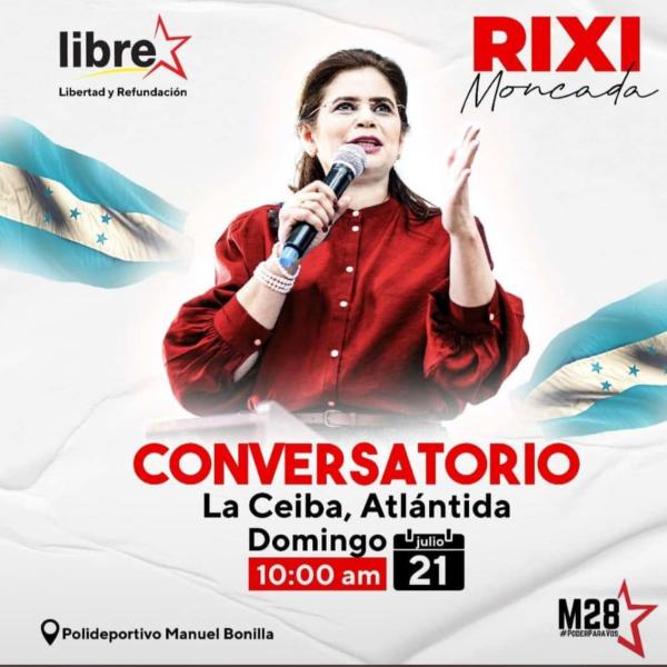 Conversatorio con Rixi Moncada – La Ceiba 