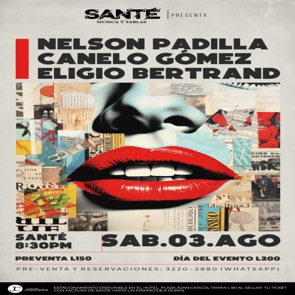 Nelson Padilla, Canelo Gómez y Eligio Bertrand en vivo  