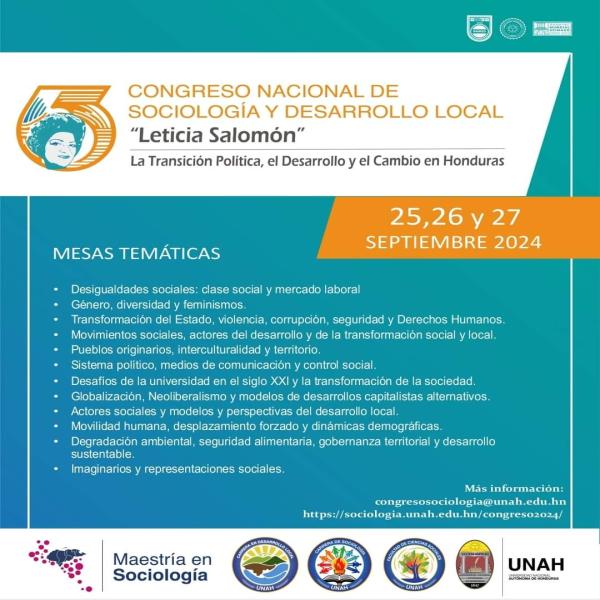Congreso Nacional de Sociología y Desarrollo Local “Leticia Salomón” 