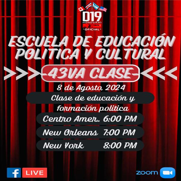 Clase de Educación Política y Cultural. D19: Libre, USA-Canada y Costa Rica