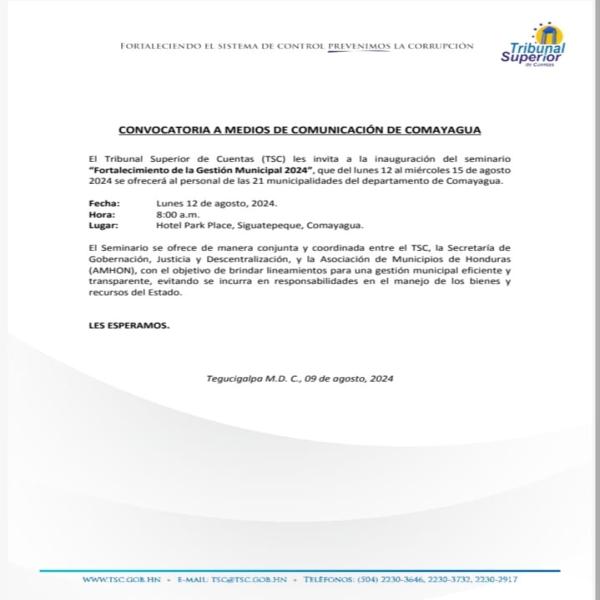 Seminario Fortalecimiento de la Gestión Municipal 2024 