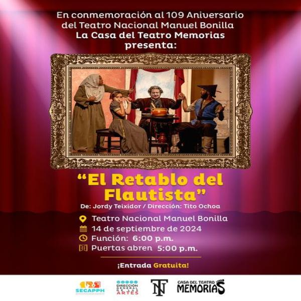 Obra teatral de Casa del Teatro Memorias "El Retablo del Flautista"