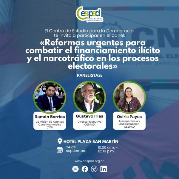 Foro "Reformas urgentes para combatir el financiamiento ilícito y el narcotráfico en los procesos electorales” 
