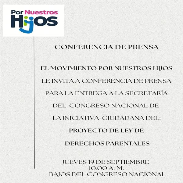 Entrega a la Secretaría del Congreso Nacional el Proyecto de Ley de Derechos Parentales 