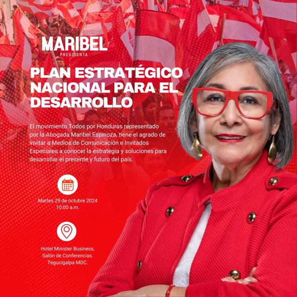 Maribel Espinoza: Presentación del Plan estratégico Nacional para el Desarrollo 