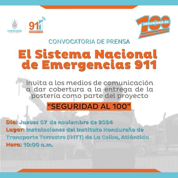 9-11: Entrega de postería del Proyecto “Seguridad al 100” – La Ceiba 