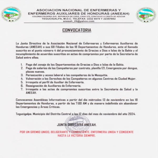 ANEEAH: Asambleas Informativas a nivel nacional 