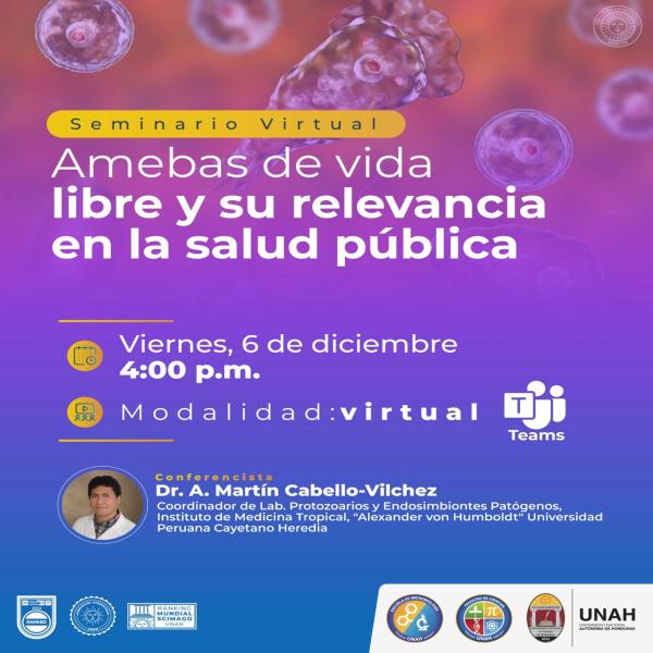 Seminario Virtual: Amebas de Vida Libre y su Relevancia en la Salud Pública