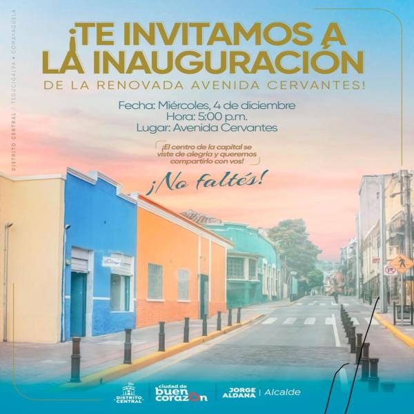 Inauguración de la renovada Avenida Cervantes 