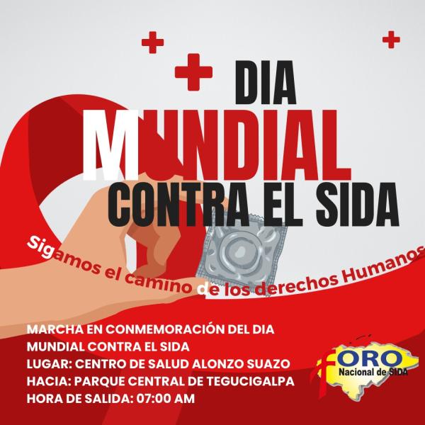Marcha en conmemoración del Día Mundial del Sida 